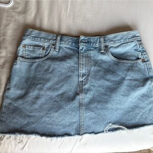 Levi's Light Blue Denim Mini Skirt